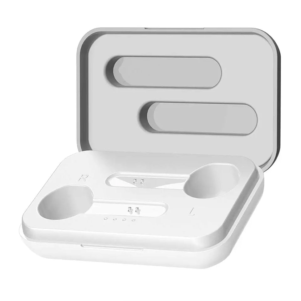 Laud Sound Buds True Wireless Bluetooth Earbuds with Charging Case White In-Ear Headphones - Tophatter Daily Deals